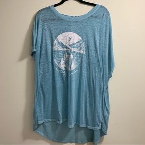 C&California Faded Blue Tee Shirt Size 2x